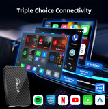 Trådløs Play2Video alt-i-en Carplay/Android Auto adapter