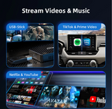 Trådløs Play2Video alt-i-en Carplay/Android Auto adapter