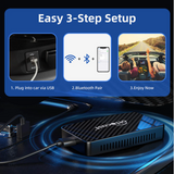 Trådløs Play2Video alt-i-en Carplay/Android Auto adapter