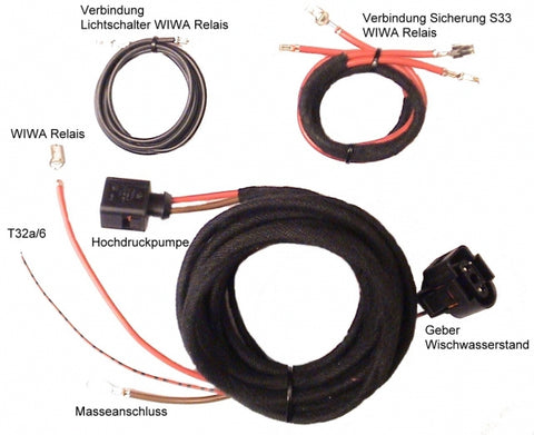 Kabelsæt til forlygtevasker