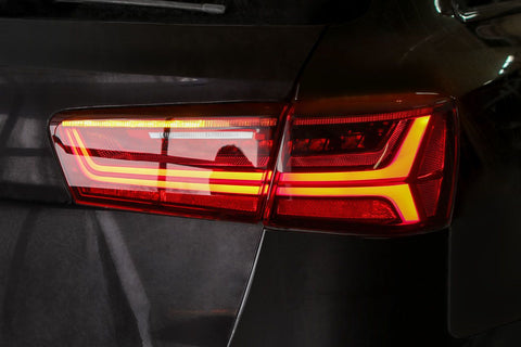 Org. LED baglygter A6 Avant Facelift med dynamisk blinklys