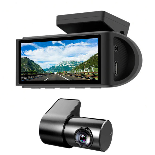 AMPIRE Dual Dashcam m/Touchskærm 4K Front, 1080p hækkamera og WLAN