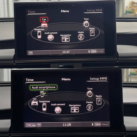 Audi Smartphone Interface aktivering