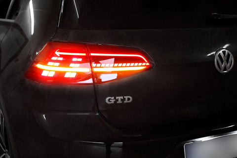Facelift LED baglygtesæt med Dynamisk blink Golf 7